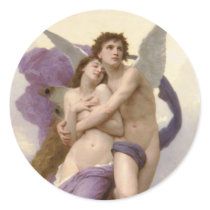 The Rapture of Psyche by William Bouguereau Sticker