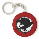 The Raven and the Moon Keychain
