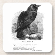 The Raven by Edgar Allen Poe Beverage Coaster