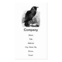 The Raven by Edgar Allen Poe Business Cards