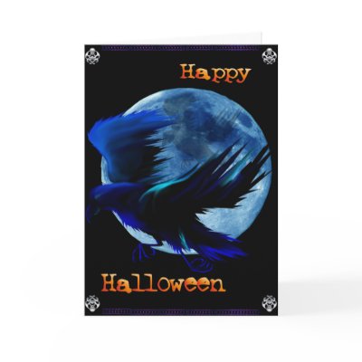 The Raven halloween cards by Lotacats