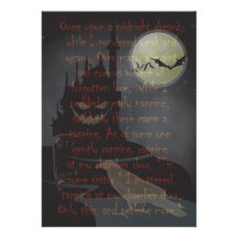"The Raven" Halloween Party Invitation