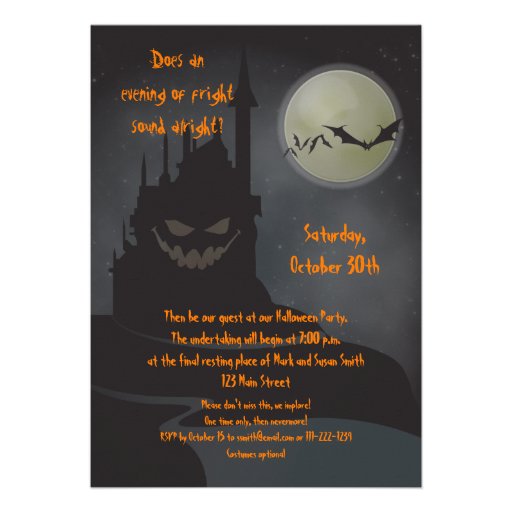 "The Raven" Halloween Party Invitation
