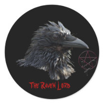 "The Raven Lord" Sticker by HANDPRINTS "The Raven Lord" Sticker