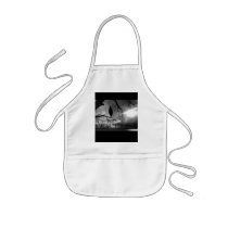 The Raven - Nevermore Sunbeams & Tree B&W Apron