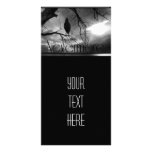 The Raven - Nevermore Sunbeams Tree B&amp;W Photo Card