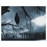 The Raven - Nevermore Sunbeams & Tree Blue Flyer Design