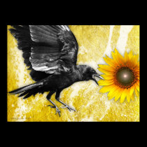 the ravens sunflower posters