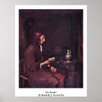 The Reader By Borch D. J. Gerard Ter Poster