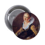 The Reader By Fragonard Jean-Honoré (Best Quality) Pinback Buttons