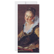 The Reader By Fragonard Jean-Honoré (Best Quality) Customized Rack Card