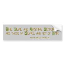 The Real and Lasting Victories .. Peace bumper stickers by quakershop The Real and Lasting Victories .. Peace bumper stickers
