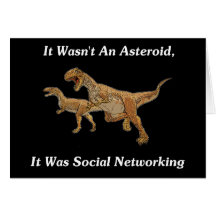 The Real Cause Of Dinosaur Extinction Greeting Card
