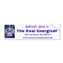 The Real Energizer, Yahweh-Yesu bumper stickers