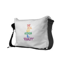 THE REAL GAY AGENDA messenger bags