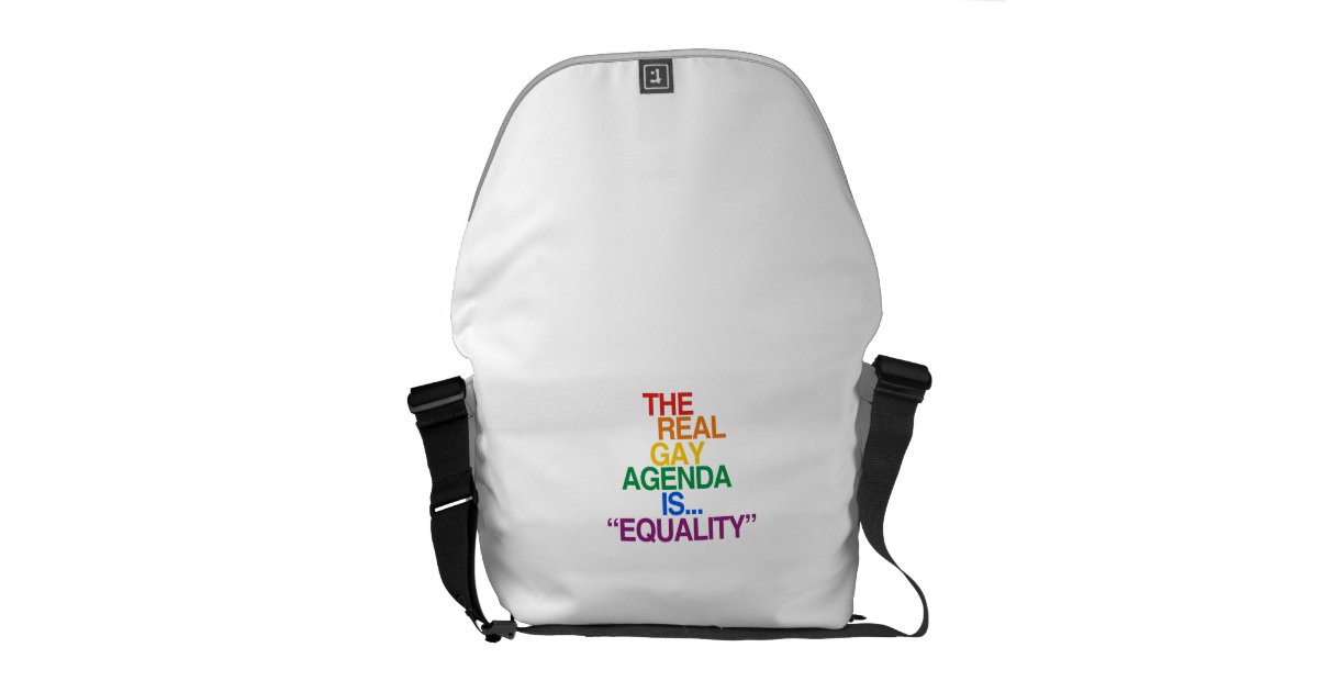 THE REAL GAY AGENDA MESSENGER BAG Zazzle