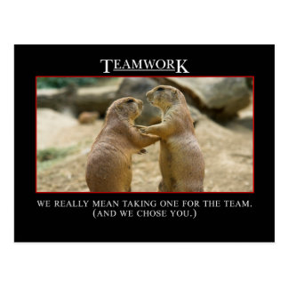 Motivational Quotes Teamwork Postcards