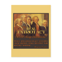 The Real Patriot Act, The Founding Fathers Postcards