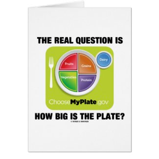 The Real Question Is How Big Is The Plate? card