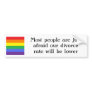 The real reason why people don't want gay marriage bumper sticker
