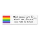 The real reason why people don't want gay marriage bumper stickers by mikeyroller The real reason why people don't want gay marriage bumper stickers