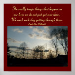 The really tragic things...Quote Poster