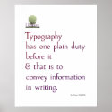 The reason for typography posters