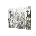 The Recantation of Archbishop Cranmer Stretched Canvas Print