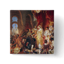 The Reception of Christopher Columbus Pinback Buttons