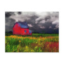 The Red Barn ,postcard