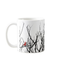 The Red Bird by Leslie Peppers Coffee Mugs