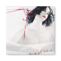 The Red Breeze Magnet Square