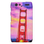 The red bridge and the yellow moon 2 motorola droid RAZR cover