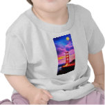 The red bridge and the yellow moon 2 t-shirts