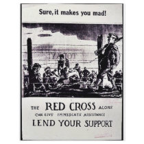 The Red Cross Alone Can Give Immediate Assistance Flyer Design