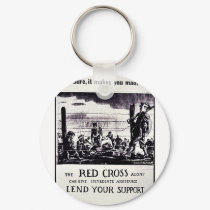 The Red Cross Alone Can Give Immediate Assistance keychains by ww2posters The Red Cross Alone Can Give Immediate Assistance keychains