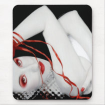 The Red Facade Mousepad by jaeda_dewalt_art The Red Facade Mousepad