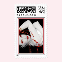 The Red Facade Postage postage