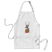 The Red Flaming Deer aprons by randymedlin The Red Flaming Deer aprons