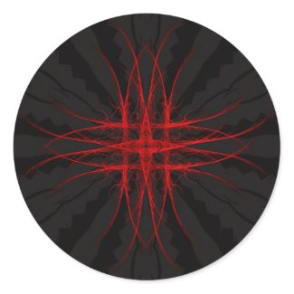 The Red ~ Fractal Sticker