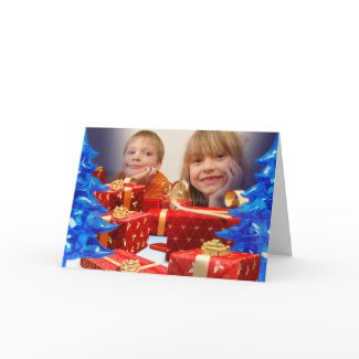 The Red Gifts Photo Greeting Card card