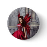 The Red Glamour Fairy Pinback Buttons