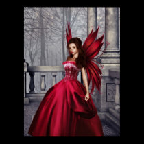 The Red Glamour Fairy Poster posters