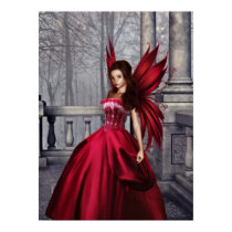 The Red Glamour Fairy Poster posters by emmamarlow The Red Glamour Fairy Poster posters