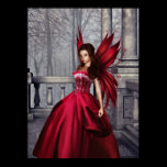 The Red Glamour Fairy Poster posters