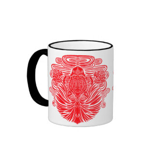 The Red Goldfish Illustration Mug The Red Goldfish Illustration Printed on Merchandise Illustration by Haidi Shabrina