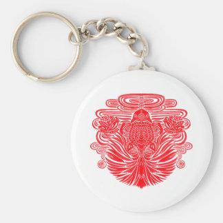 The Red Goldfish Illustration Key Chain The Red Goldfish Illustration Printed on Merchandise Illustration by Haidi Shabrina