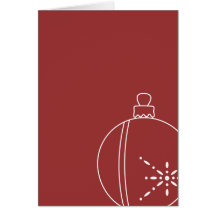 The Red Ornament Card