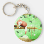 The red panda came prepared ... key chain