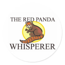 The Red Panda Whisperer stickers by AnimalShirts The Red Panda Whisperer stickers